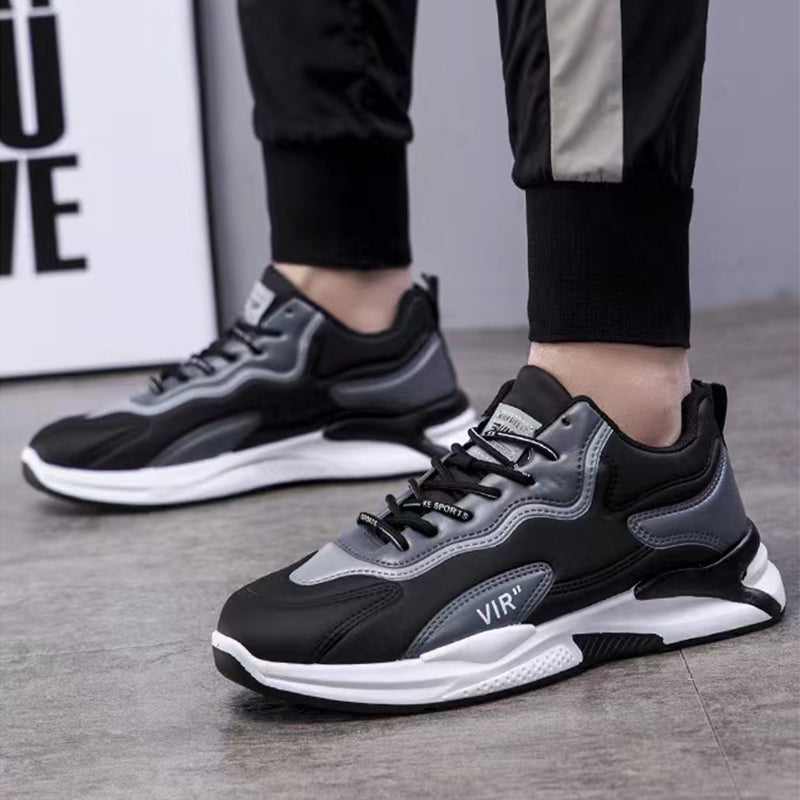 Fashion Black White Sneakers Casual For Men