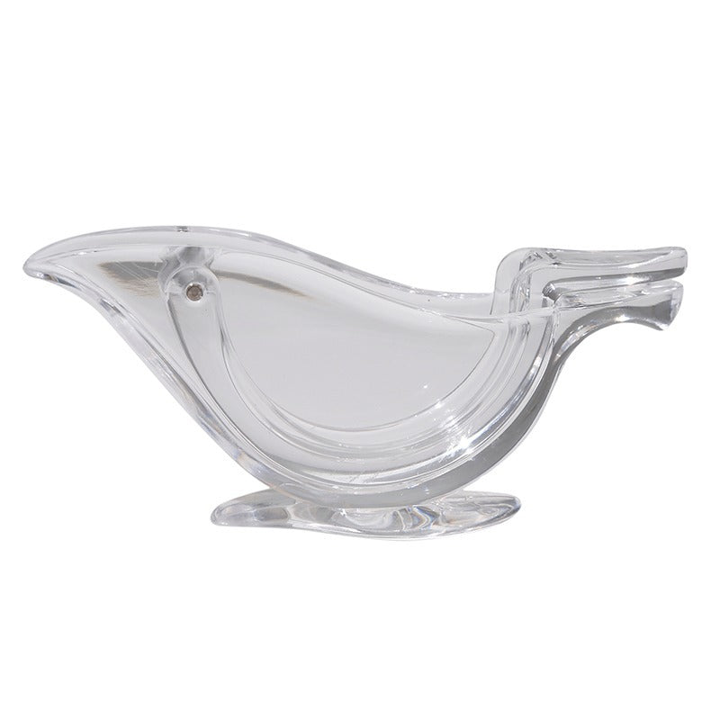Manual Lemon Juicer Transparent Acrylic Elegance Bird Shape Lemon Slice Squeezer