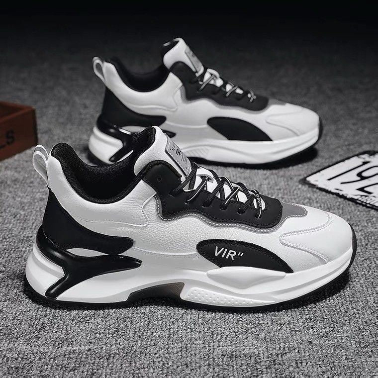 Fashion Black White Sneakers Casual For Men