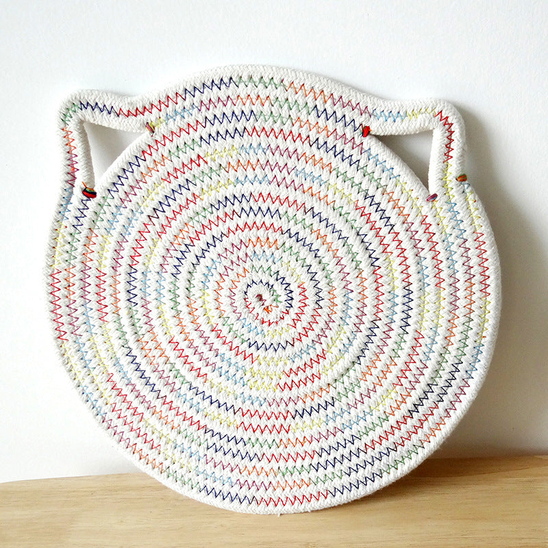 Hanging table mat with cat ears