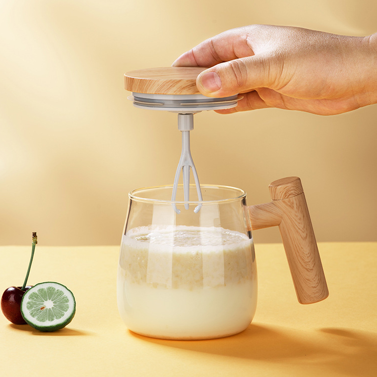 400ML Self Stirring Coffee Mug Electric Mixing Glass Coffee CupHigh Speed Fast Automatic Coffee Cup For Gyms