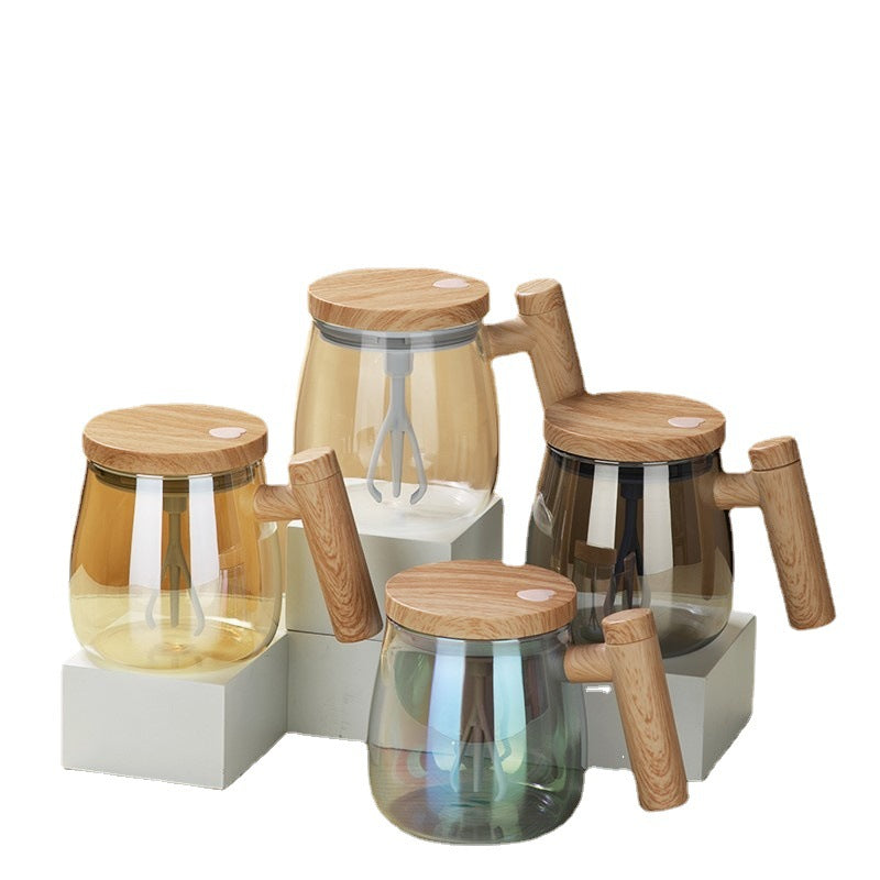 400ML Self Stirring Coffee Mug Electric Mixing Glass Coffee CupHigh Speed Fast Automatic Coffee Cup For Gyms