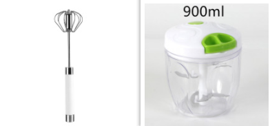 Semi-automatic Stainless Steel Egg Beater Whisk Hand Pressure Rotating Manual Mixer Egg Tools Cream Stirrer