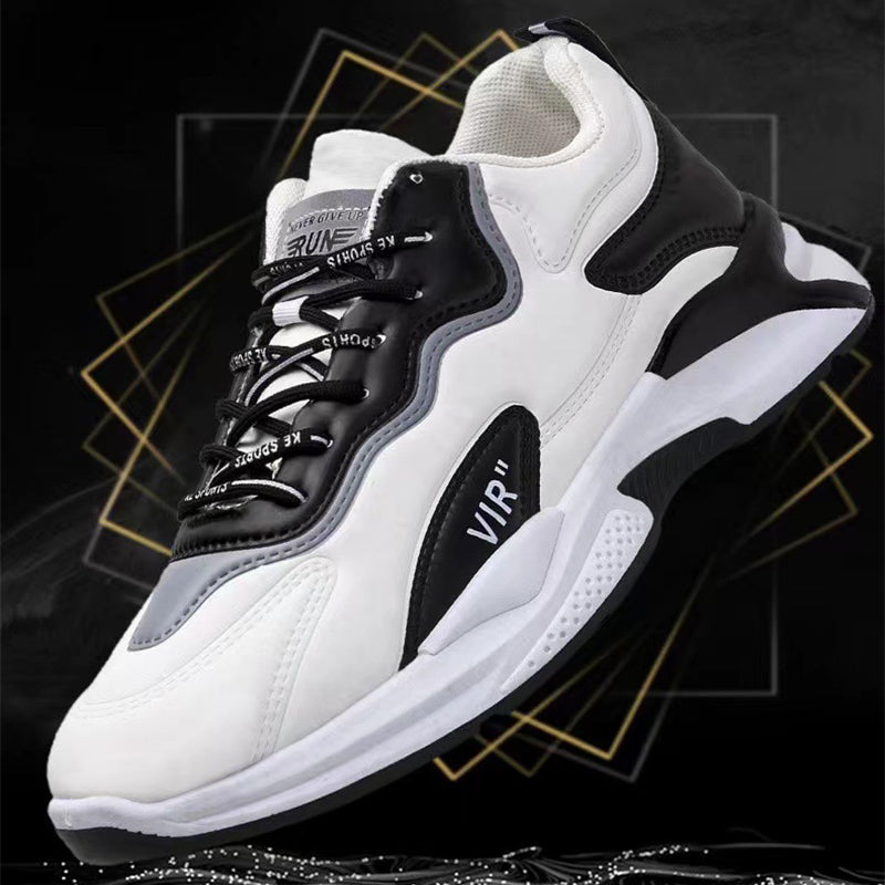 Fashion Black White Sneakers Casual For Men