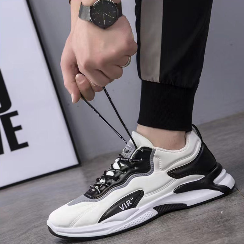 Fashion Black White Sneakers Casual For Men