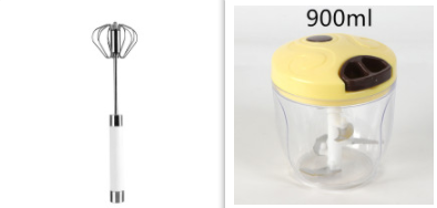 Semi-automatic Stainless Steel Egg Beater Whisk Hand Pressure Rotating Manual Mixer Egg Tools Cream Stirrer