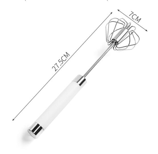 Semi-automatic Stainless Steel Egg Beater Whisk Hand Pressure Rotating Manual Mixer Egg Tools Cream Stirrer