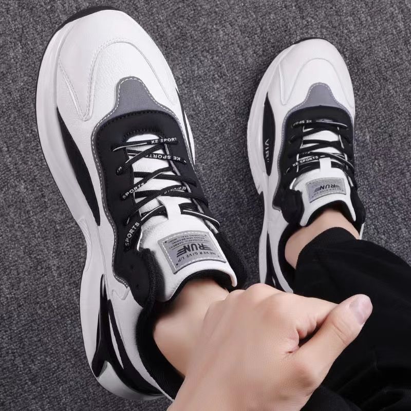 Fashion Black White Sneakers Casual For Men