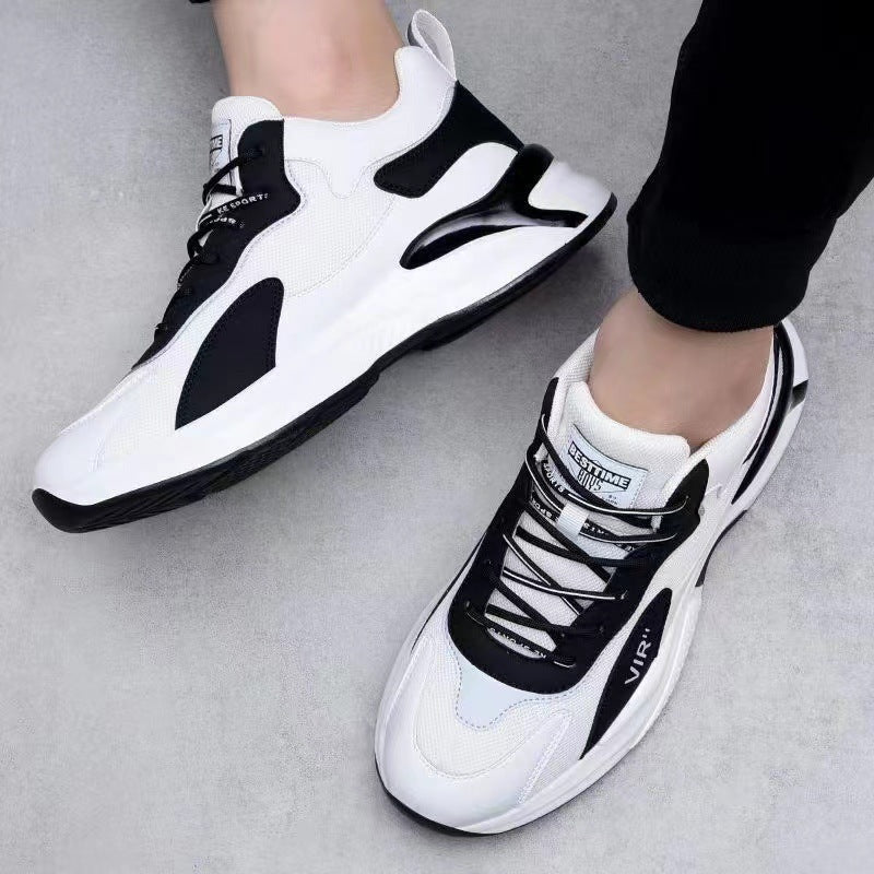 Fashion Black White Sneakers Casual For Men