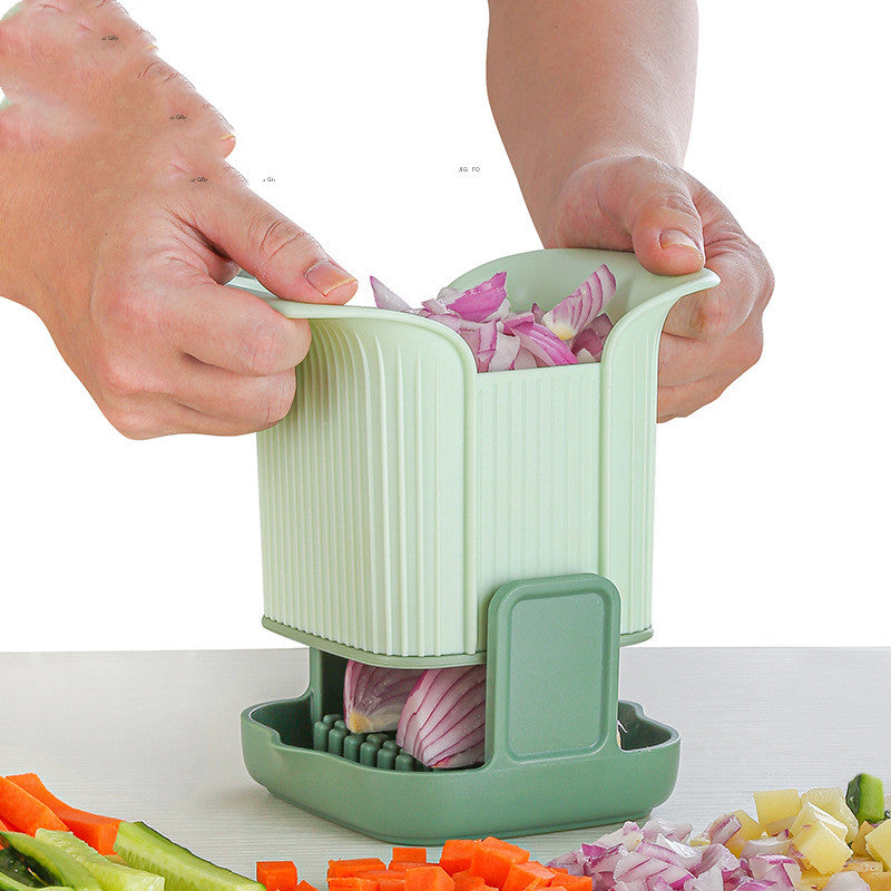 Multifunctional Vegetable Chopper Household Hand Pressure Onion Dicer  Kitchen Tools Cucumber Potato Slicer French Fries Cutter - AliExpress