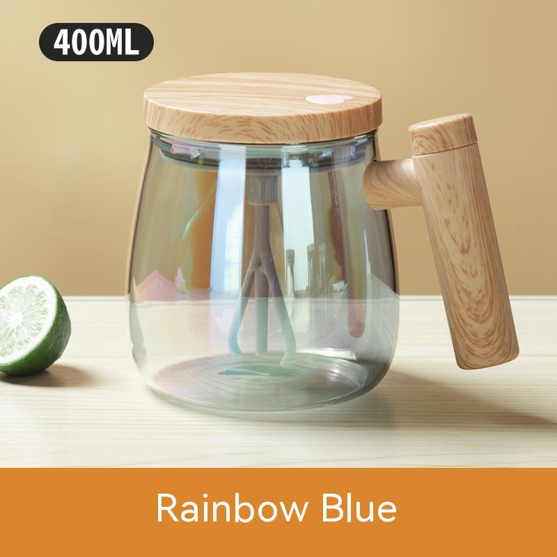 400ML Self Stirring Coffee Mug Electric Mixing Glass Coffee CupHigh Speed Fast Automatic Coffee Cup For Gyms