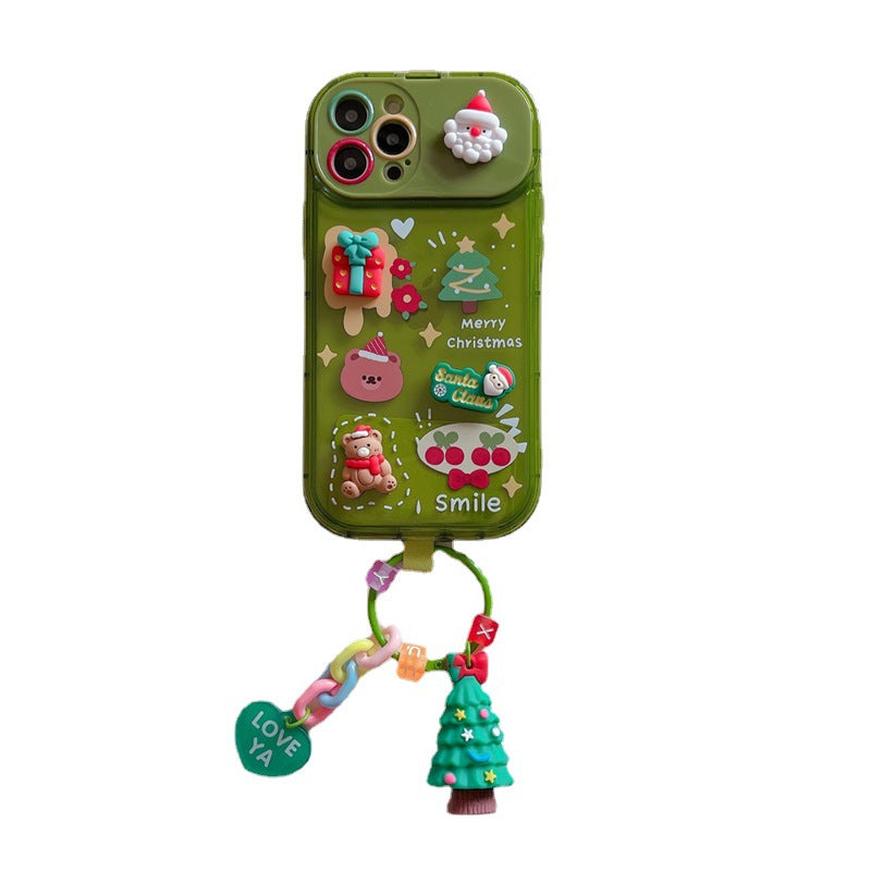 Christmas Stereo Doll Pendant Applicable Phone Case