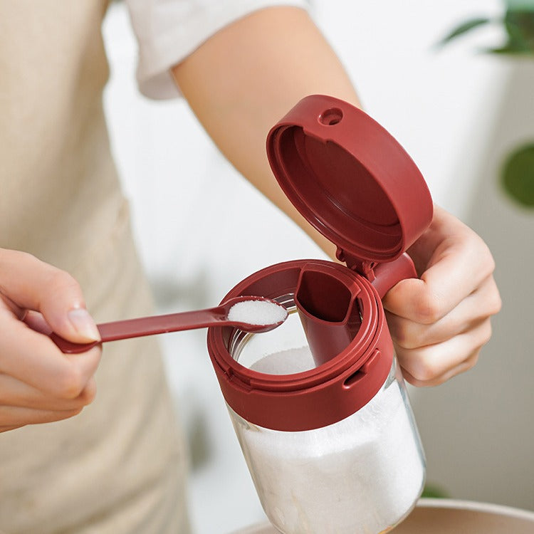 Small Seasoning Jars With Lids And Spoons Measuring Spoon Separation