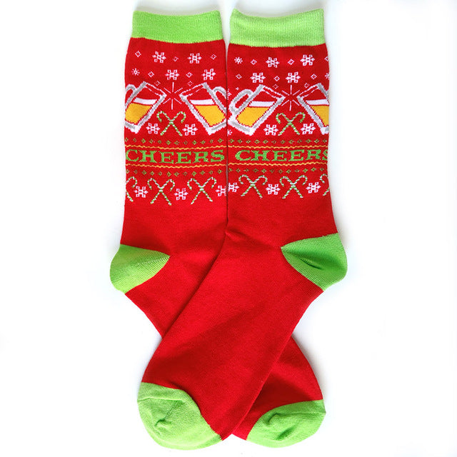New Christmas Men Socks 2023 New Year Funny Christmas Tree