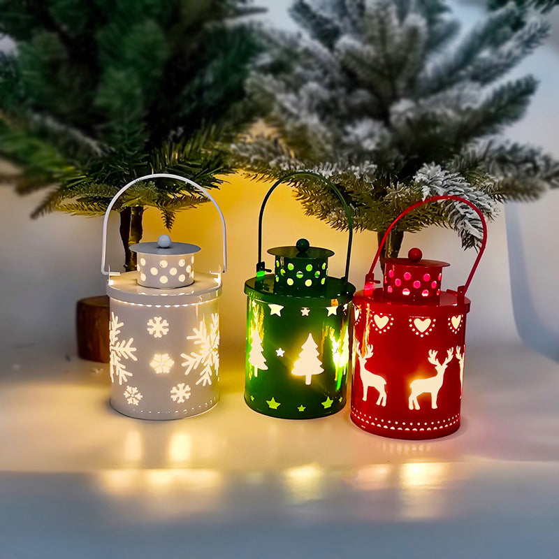 Christmas Candle Lights LED Small Lanterns Wind Lights Electronic Candles Nordic Style Creative