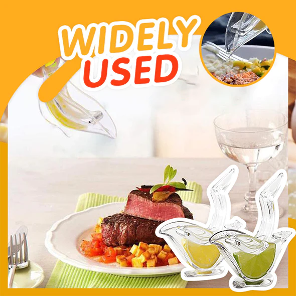 Manual Lemon Juicer Transparent Acrylic Elegance Bird Shape Lemon Slice Squeezer