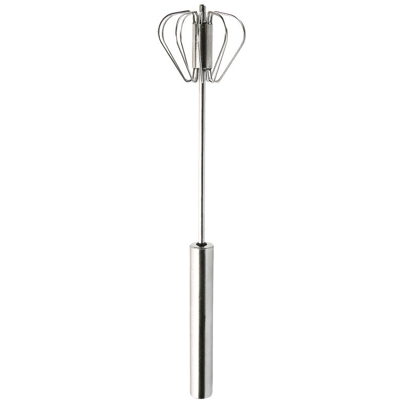 Semi-automatic Stainless Steel Egg Beater Whisk Hand Pressure Rotating Manual Mixer Egg Tools Cream Stirrer