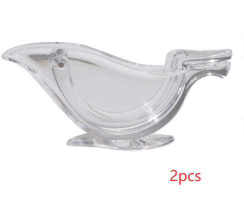 Manual Lemon Juicer Transparent Acrylic Elegance Bird Shape Lemon Slice Squeezer