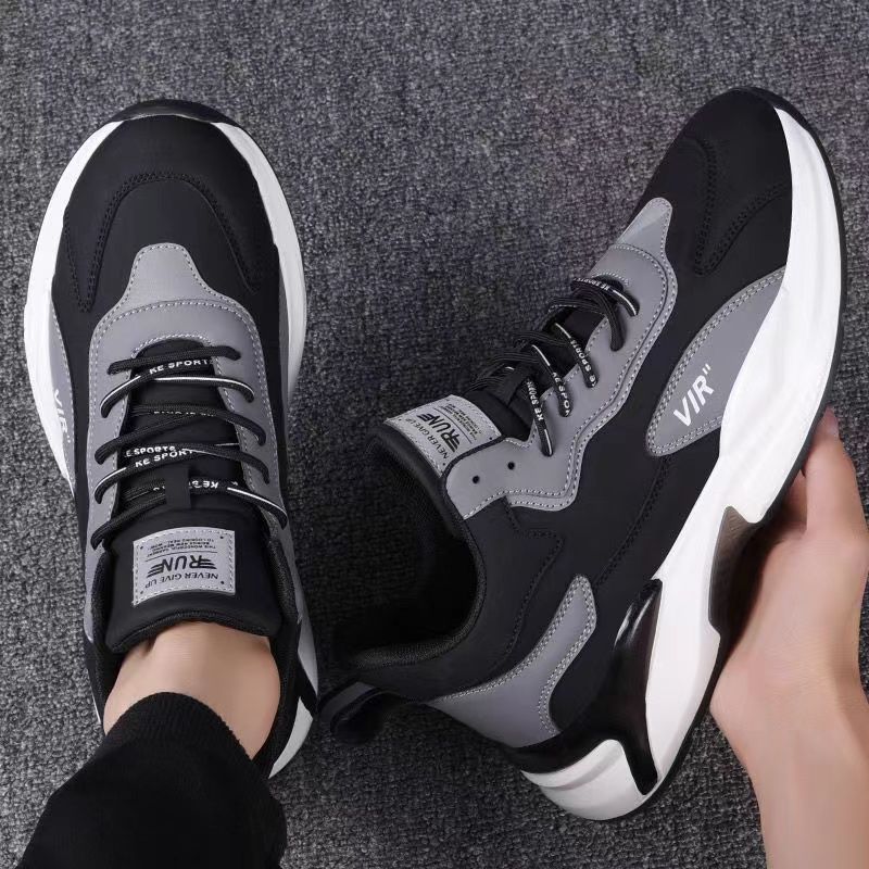 Fashion Black White Sneakers Casual For Men