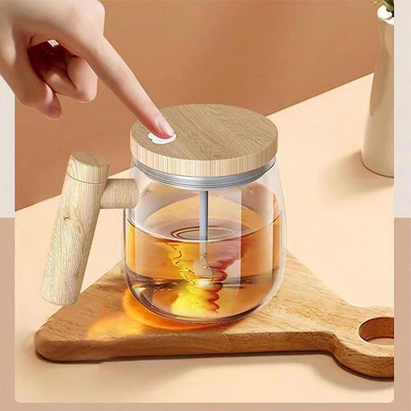 400ML Self Stirring Coffee Mug Electric Mixing Glass Coffee CupHigh Speed Fast Automatic Coffee Cup For Gyms