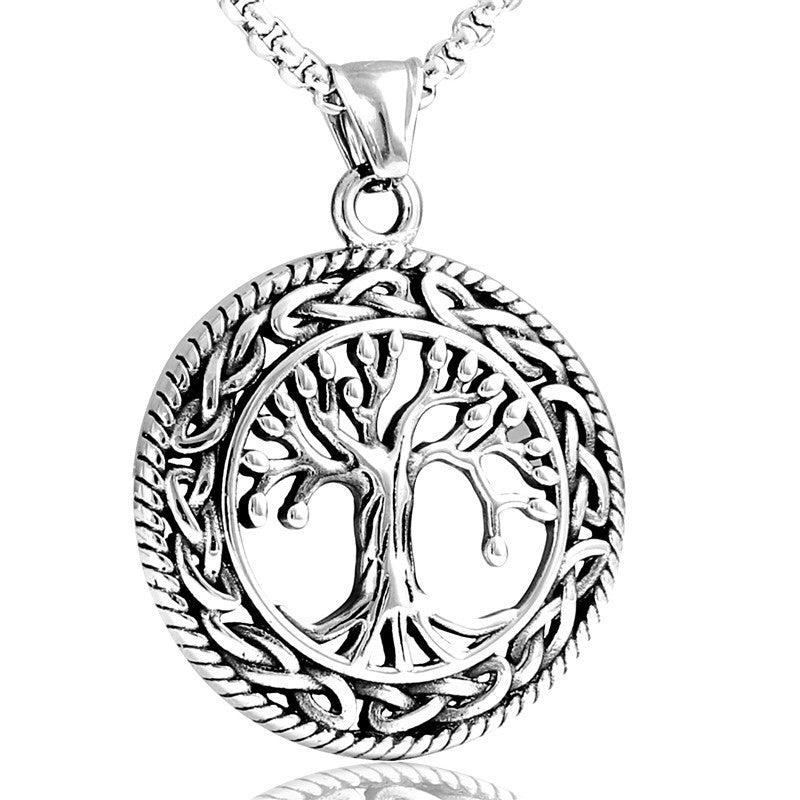 Tree Of Life Pendant Personality Stainless Steel Necklace