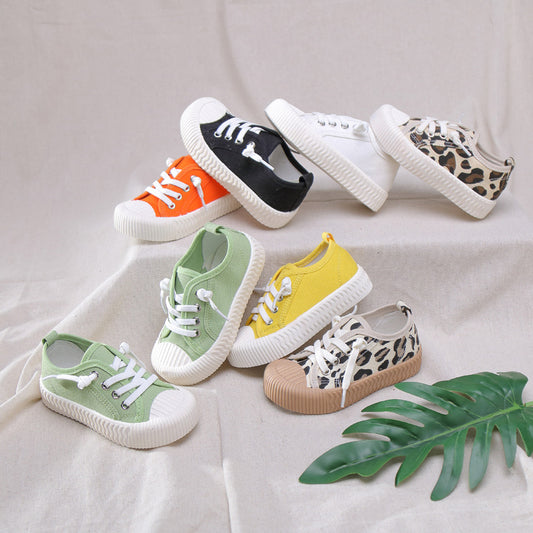 Children's Shoes Elastic Canvas Shoes Comfortable Casual Shoes