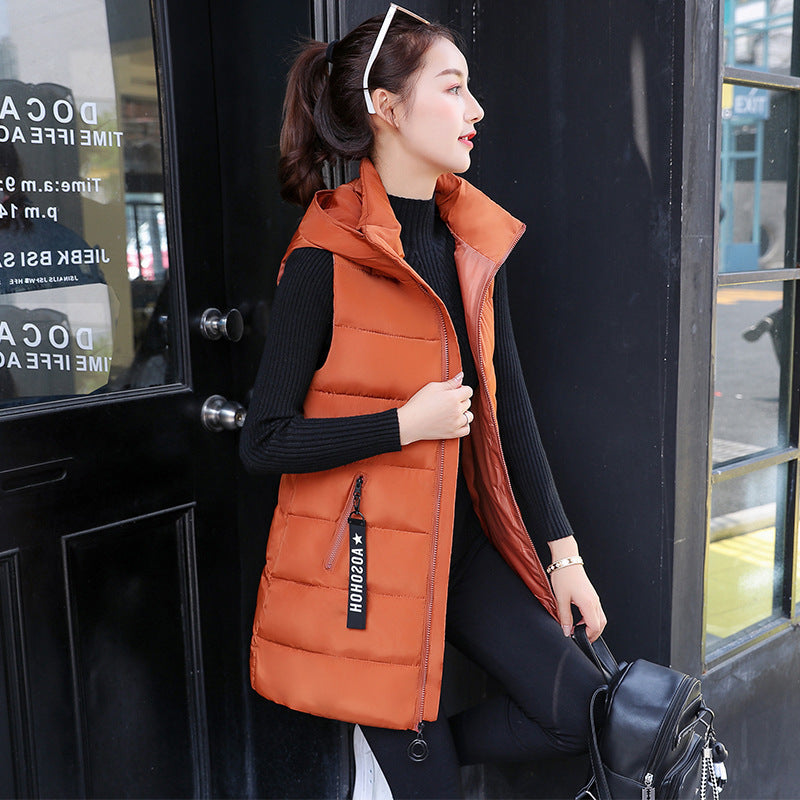 Autumn Winter Vest Down Cotton Jacket Jacket Lady