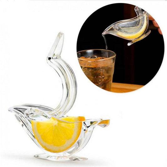 Manual Lemon Juicer Transparent Acrylic Elegance Bird Shape Lemon Slice Squeezer