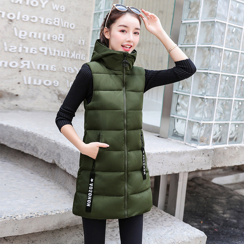 Autumn Winter Vest Down Cotton Jacket Jacket Lady