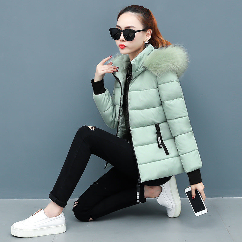 Winter padded jacket students short down padded jacket