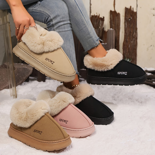 Cozy Plush Soft Slippers Shoes For Women Non-Slip