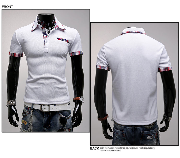 Youth business POLO shirt T-shirt short sleeve men