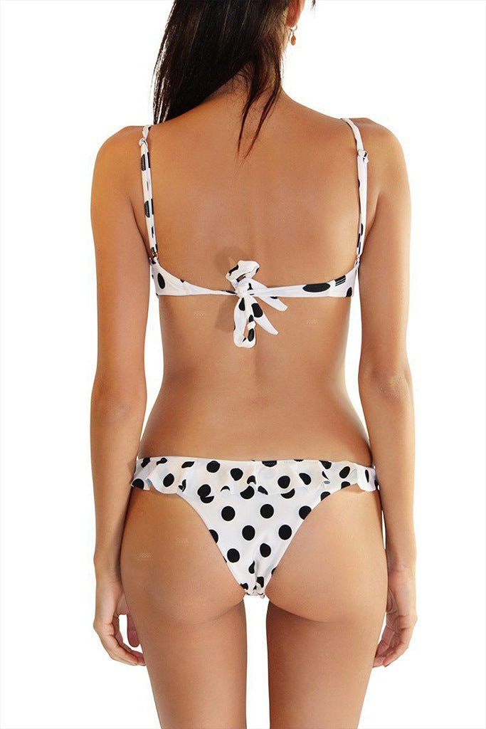 Dot underwire bikini