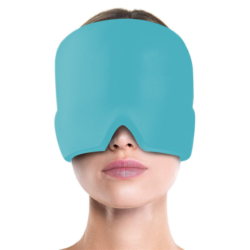 Ice Compress Headache Eye Mask Hat Relief For Migraines, Stress, And Tension Massage Tool