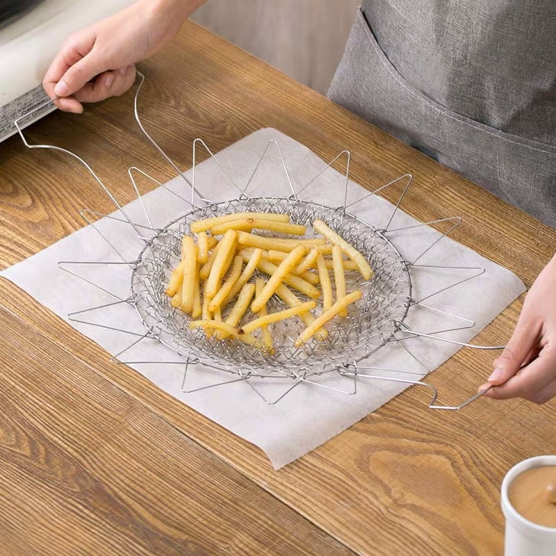 Stainless Steel Deep-fried Large Noodle Kitchen French Fries Tools Drain