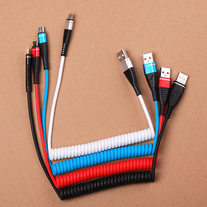 Spring Data Cable Micro USB Android Fast Charging Cable