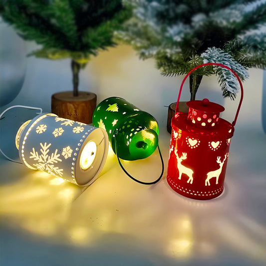 Christmas Candle Lights LED Small Lanterns Wind Lights Electronic Candles Nordic Style Creative