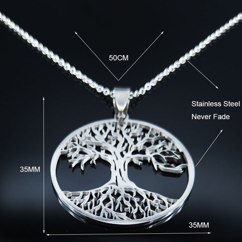 Women's Tree Of Life Stainless Steel Necklace