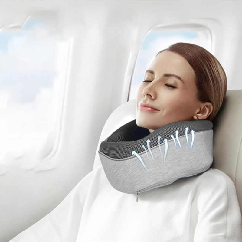 Travel Neck Pillow Non-Deformed Airplane Pillow Travel Neck Cushion Durable U-Shaped