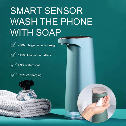 Automatic Foam Soap Dispensers Bathroom Smart Washing Hand Sanitizer Sensor