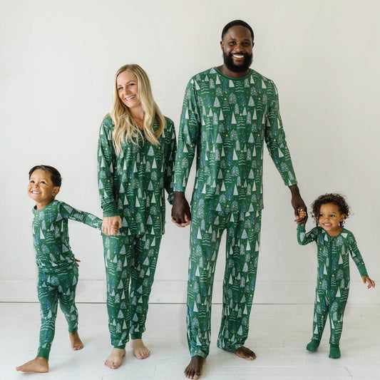 European And American Christmas Parent Child Set Printed Homewear Pajamas Two Piece Set