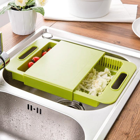 Multifunction Kitchen Chopping Blocks Sinks Drain Basket Cutting Board Vegetable