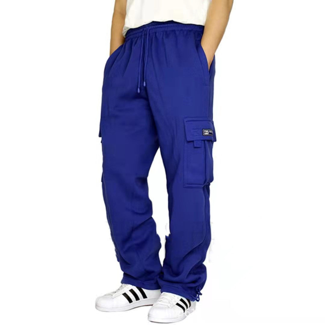 Men Pants Sweatpants Stretch Elastic Waist Jogger Sports