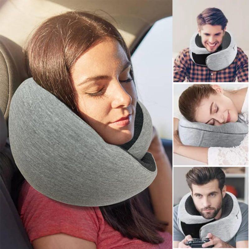 Travel Neck Pillow Non-Deformed Airplane Pillow Travel Neck Cushion Durable U-Shaped