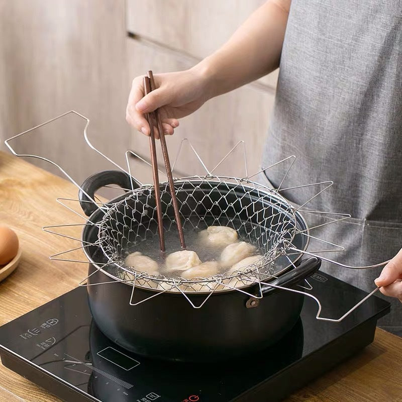 Stainless Steel Deep-fried Large Noodle Kitchen French Fries Tools Drain