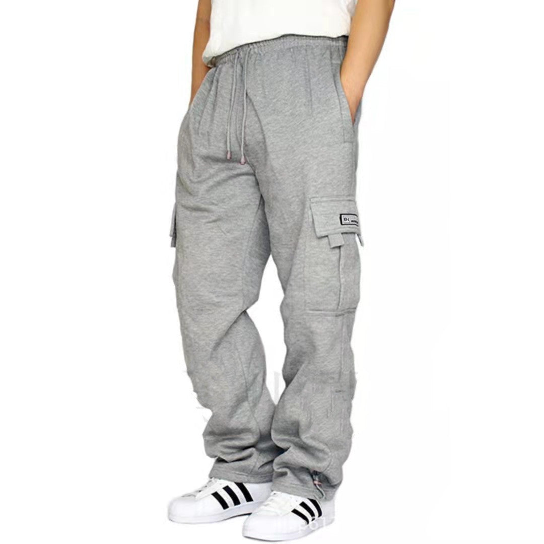 Men Pants Sweatpants Stretch Elastic Waist Jogger Sports