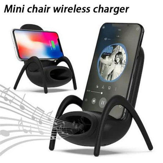 Portable Mini Chair Wireless Charger Desk Mobile Phone Holder Wireless Charger 10W Fast Charge