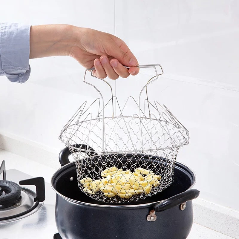 Stainless Steel Deep-fried Large Noodle Kitchen French Fries Tools Drain