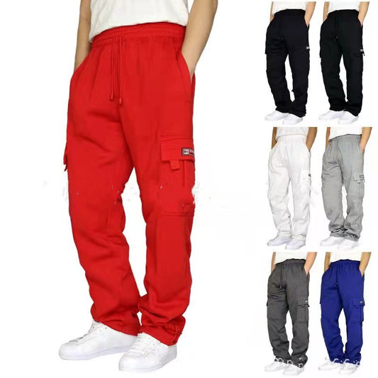 Men Pants Sweatpants Stretch Elastic Waist Jogger Sports