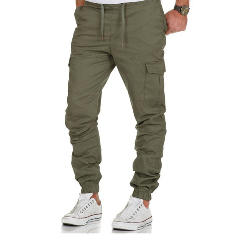 Multi-pocket Trousers Men's Woven Casual